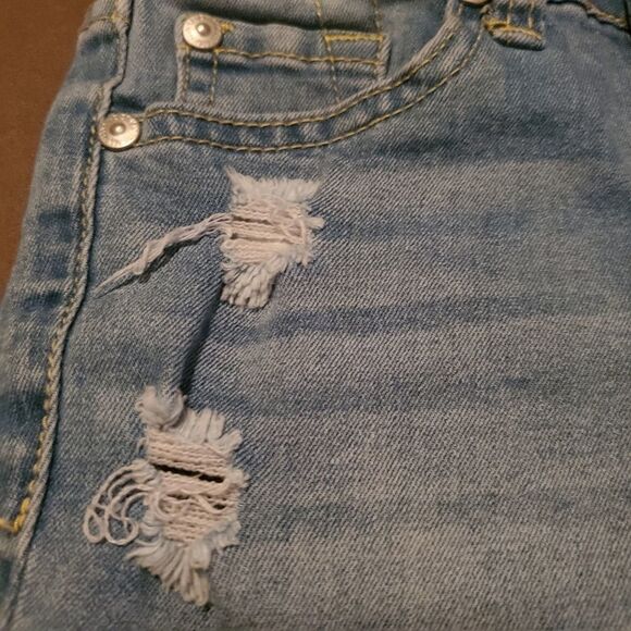 7 for all mankind Girl's Distressed Jean S… - Picture 6 of 9